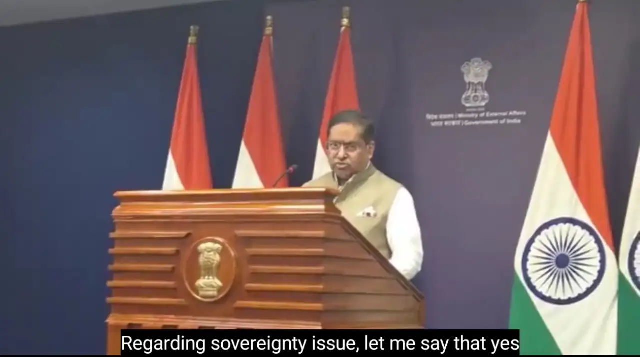 Image of India's Ministry of External Affairs Spokesperson Randhir Jaiswal