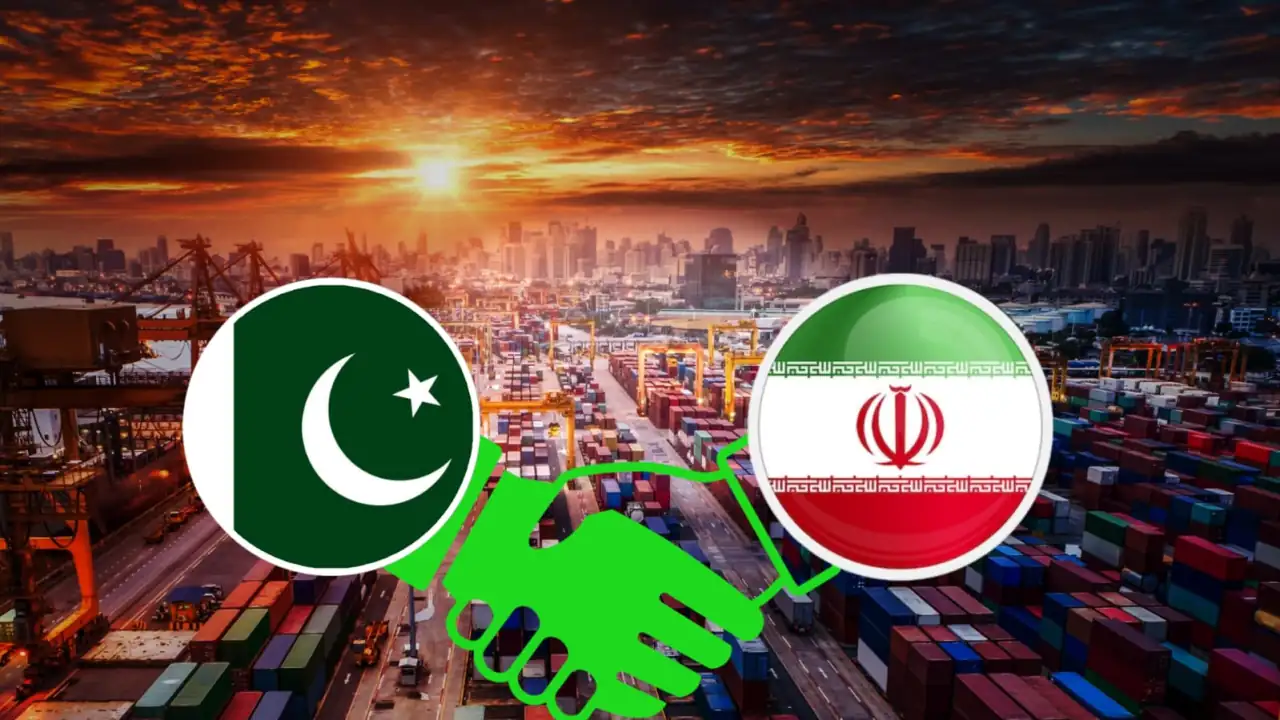 Image created by the TMP Staff showing the Iran–Pakistan trade deal.