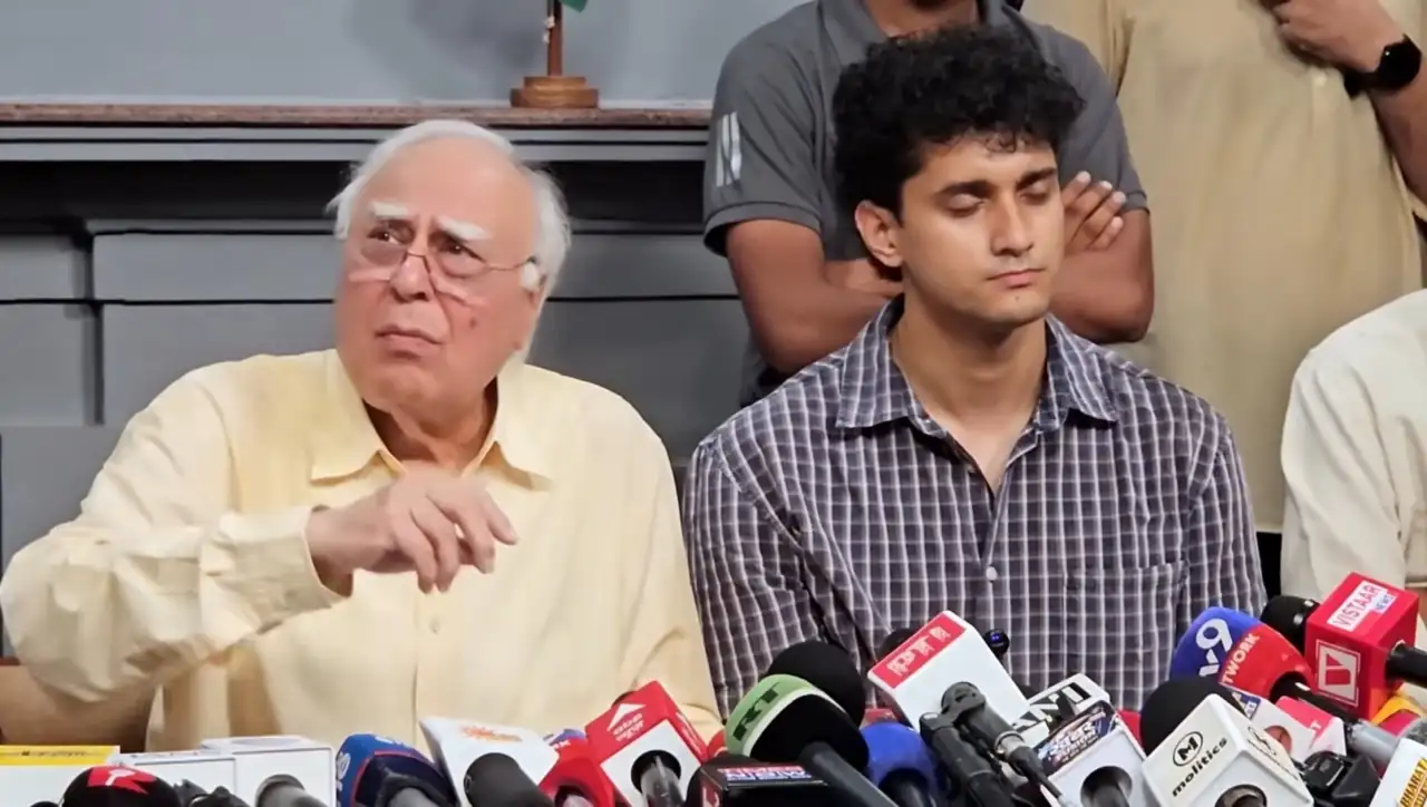 Screen capture from the press conference.