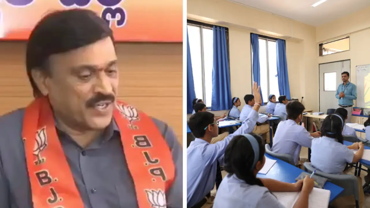 Left:; Karnataka BJP MLA G. Janardhana Reddy/ Right:- India Classroom Representation