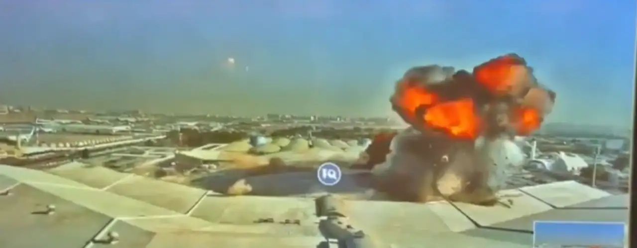 CCTV footage confirms that Terminal 1 was hit by an Iranian drone.