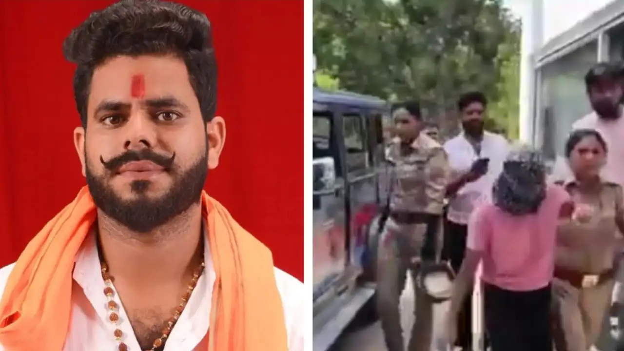 Left:- Nakul Gurjar and Right:- A woman who is a resident of Bulandshahr.