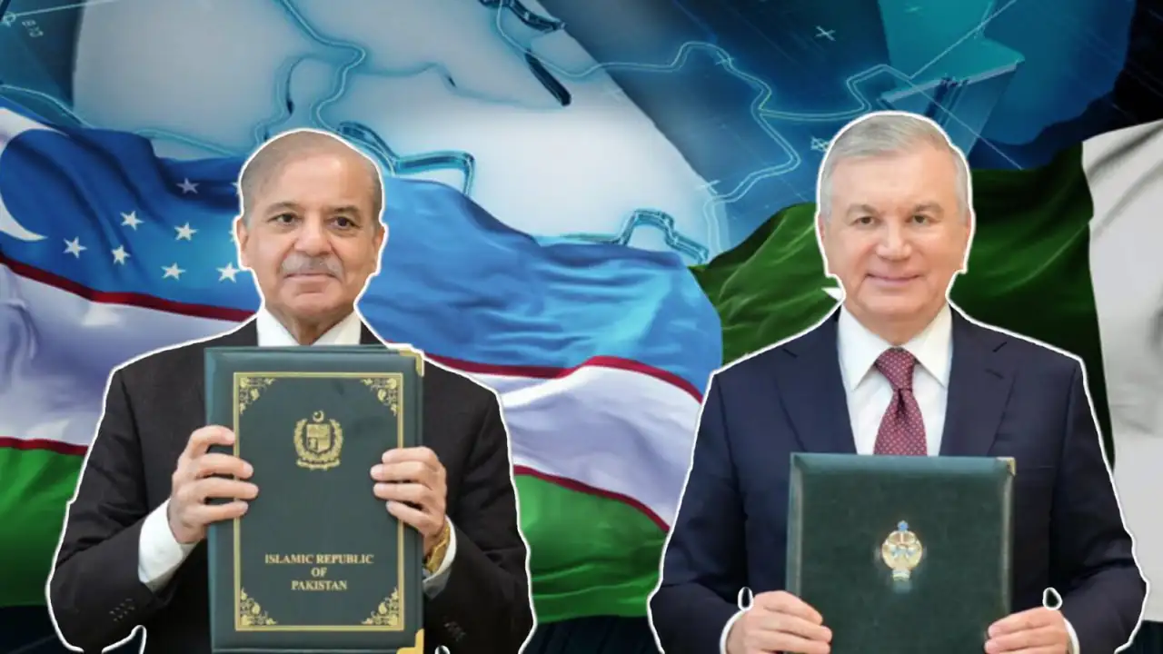 Image of Prime Minister Shehbaz Sharif met with Uzbekistan President Shavkat Mirziyoyev