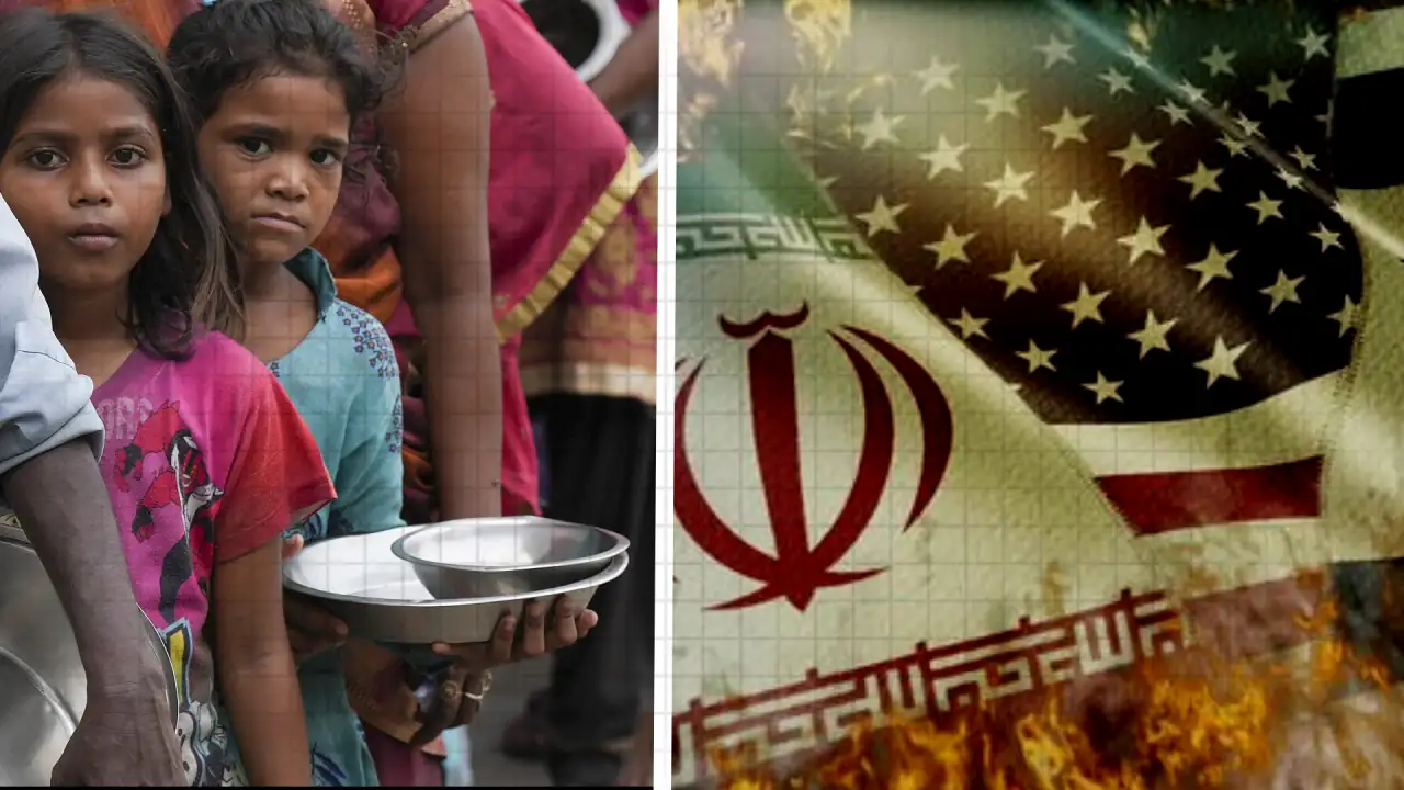 Representation: An image created by TMP staff shows that ongoing US-Israeli aggression against Iran has caused more than 30 people worldwide to suffer from poverty.